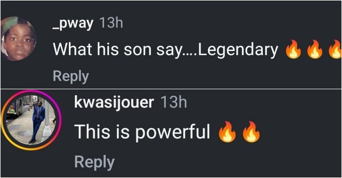 Comments on post via Instagram/@nikesportswear